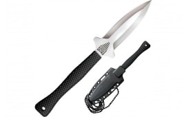 Cold Steel CS-49NDE Hide Out 3" Fixed Plain Satin Polished Japanese AUS-8A SS Blade/ Black Contoured & Checkered Kray-Ex Handle