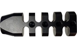 Bowden Tactical J1348351 Muzzle Brake Black Nitride Finish 4140 Steel with 1/2"-28 tpi Threads & 1" Diameter for AR-15 Includes Crush Washer Medium