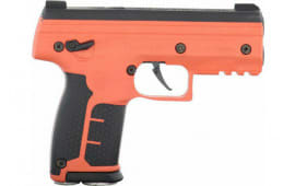 Byrna Technologies SK68300_ORN_PEPPER SD Kinetic Kit CO2 .68 Cal 5rd, Orange Polymer, Rubber Honeycomb Grip, C02 & 15 Projectiles Included