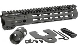 Midwest Industries MINF105 Night Fighter 10.50" M-LOK Black Hardcoat Anodized Aluminum Includes Barrel Wrench, Nut, & 5 Slot Rail