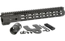 Midwest Industries MINF135 Night Fighter 13.50" M-LOK Black Hardcoat Anodized Aluminum Includes Barrel Wrench, Nut, & 5 Slot Rail