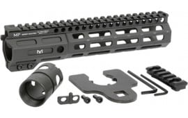 Midwest Industries MINF925 Night Fighter 9.25" M-LOK Black Hardcoat Anodized Aluminum Includes Barrel Wrench, Nut, & 5 Slot Rail
