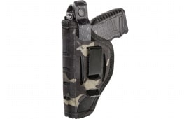 Sentry 35AH07MB Nylon IWB/OWB MultiCam Black Nylon Belt Clip/Belt Slide Fits Large Semi-Auto 4.50-5" Barrel Ambidextrous
