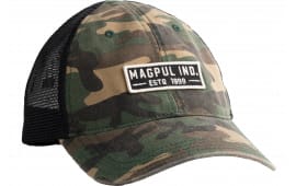 Magpul MAG1260-964 Established Garment Trucker Hat Woodland Camo Adjustable Snapback Osfa Embroidered Patch
