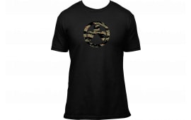 Magpul MAG1292-001-L Tiger Stripe Icon Black Cotton/Polyester Short Sleeve Large
