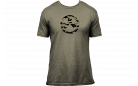 Magpul MAG1292-317-S Tiger Stripe Icon Olive Drab Heather Cotton/Polyester Short Sleeve Small