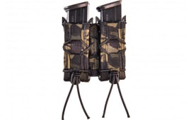 High Speed Gear 13PT12MB Taco Mag Pouch Double Style made of Nylon with MultiCam Black Finish, Belt Mount Type & 2.25" Belt Size compatible with Pistol Mags