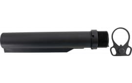 ET Arms Inc Buffer Tube Kit Carbon Fiber Black, Mil-Spec for AR-15, Ambi Sling Endplate Included