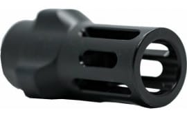 Angstadt Arms AA093LHB28 Flash Hider Black Hardcoat Anodized Steel with 1/2"-28 tpi Threads 1.42" OAL for 9mm Luger