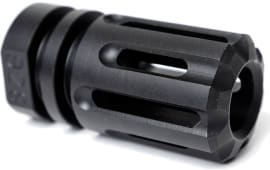 Angstadt Arms AAF09HHB28 Flash Hider Black Hardcoat Anodized Steel with 1/2"-28 tpi Threads 1.75" OAL for 9mm Luger