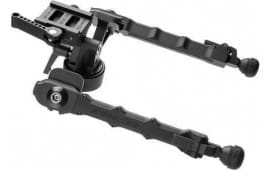 Accu-Tac FCASQDG205 FC-5 G2 Arca Spec Bipod made of Black Hardcoat Anodized Aluminum with Arca Style Rail Attachment, Steel Feet & 6.25"-10.85" Vertical Adjustment