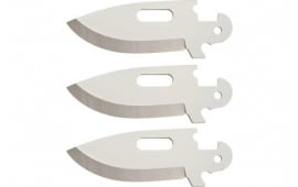 Cold Steel CS40AP3AZ Click-N-Cut Blades For Click-N-Cut Knife Drop Point 2.50" 420J2 SS Blade Silver 3 Blades
