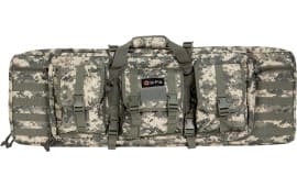GPS Bags GPSDRC36ACU Double 36" A-TACS AU 600D Polyester with 2 Padded Pistol Sleeves, Molle Webbing & Lockable Zippers