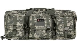 GPS Bags GPSDRC28ACU Double A-TACS AU 600D Polyester with 2 Padded Pistol Sleeves, Molle Webbing & Lockable Zippers 28" L x 12.75" H x 9" W Exterior Dimensions
