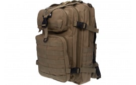 GPS Bags GPST1712BPT Tactical Bugout Tan Polyester with 15" Laptop Sleeve & Retention System for 2 Pistols & Magazines