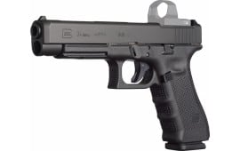 Glock PG3430103MOS G34 Gen 4 MOS 9mm 17 Round Double 9mm Luger 5.31" 17+1 Black Interchangeable Backstrap Grip Black