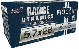 Fiocchi 57SUB62 Range Dynamics 5.7x28mm 62 GRFull Metal Jacket (FMJ) - 50rd Box