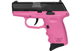 SCCY Industries CPX3CBPKRDRG3 CPX-3 RD 10+1 2.96" Pink Polymer/Serrated Black Nitride Stainless Steel Slide/Finger Grooved Pink Polymer Grip