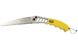 Wicked Tree Gear WTG007 Tough Utility Folding Saw 7" High Carbon Steel Blade/Yellow Overmold Aluminum Handle