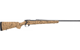 Howa HHS43334 M1500 HS Precision 3+1 24" Blued Threaded Barrel/Rec, Tan with Black Webbed HS Precision Stock