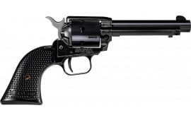 Heritage Mfg RR22MB4PG Rough Rider 22 LR/22 WMR 4.75" 6rd, Black Cerakote, Black Polymer Grip, Includes Cylinder Revolver