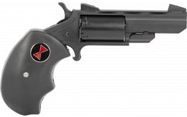 North American Arms Naabwmcrk Black Widow Caliber with 2" Barrel, 5rd Capacity Cylinder, Overall Stainless Finish, Finger Grooved Black Rubber Grip & Fixed Sights Revolver