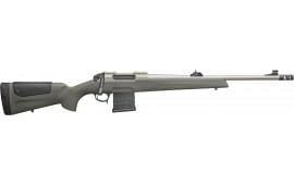 Sabatti SBROVAK65C Rover Alaskan Caliber with 7+1 Capacity, 18" Barrel, Stainless Metal Finish & SoftTouch Gray Fixed with Adjustable Cheek Piece Stock Right Hand (Full Size)