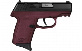SCCY Industries CPX2CBCRRDRG3 CPX-2 Gen 3 RD 10+1 3.10" Crimson Red Polymer w/Picatinny Rail Serrated Black Nitride SS Slide Crimson Red Polymer Grip