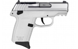 SCCY Industries CPX1TTWTRDRG3 CPX-1 Gen 3 RDR 10+1 3.10" White Polymer w/Picatinny Rail Serrated SS Slide White Polymer Grip