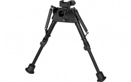 Harris Bipods S-BR2P Swivel BR Picatinny, 6-9", Black Steel/Aluminum, Self Leveling Legs, Rubber Feet