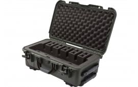 Nanuk 9356UP6 935 6 Up Pistol Case Olive Polymer with Closed-Cell Foam Padding 22" L x 14" W x 9" H Interior Dimensions