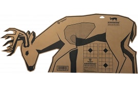 Triumph Systems 020020000 Downwind Deer Cardboard Standing Rifle 40"W x 17.50"H Black/Brown 1 Target