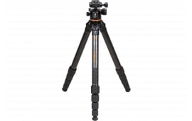 Gunwerks PDG2050 Revic Stabilizer Hunter Tripod made of Carbon Fiber with Black Finish, 3-66" Vertical Adjustment, Ball Head with Pan, 3 Angle Stops & Interchangeable Rubber/Spike Feet