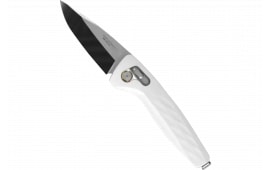 S.O.G SOG12730557 One-Zero XR 3.10" Folding Plain Black Chrome Cryo CPM S35VN Steel Blade/ White Sculpted Aluminum Handle