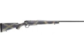 Bergara Rifles B14LM118 B-14 Wilderness Hunter 3+1 24", Sniper Gray Cerakote Barrel/Rec, Woodland Camo Stock