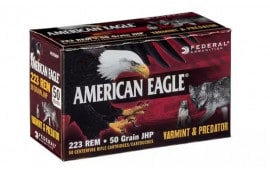 Federal AE22350VP American Eagle 223 Remington 50 GR Jacketed Hollow Point - 50rd Box