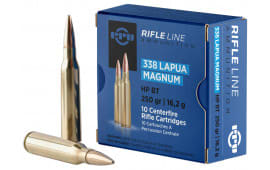 PPU PP338H Standard Rifle 338 Lapua Magnum 250 GR Hollow Point Boat Tail - 10rd Box