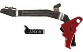 Apex Tactical 102157 Action Enhancement Trigger Kit Drop-in Trigger with Black/Red Finish for Glock 43, 43x, 48 Right