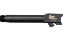 SGM Tactical Glock 19 Compatible Threaded Nitride Barrel - 4.375" - 9x19 NATO