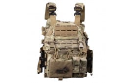 Guard Dog Body Armor- CAIRO Premium Plate Carrier + Includes LEVEL 3A Flexible Body Armor Plates- Green Camouflage
