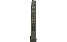 Glock Compatible 9mm 33rd Magazine. Steel Lined and Reinforced Polymer Body Aftermarket Mag - OD Green