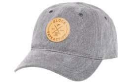 Glock AP95882 Safe Action Patch Hat Distressed Gray Denim Adjustable Metal Buckle OSFA Relaxed Fit