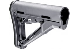 Magpul MAG310-GRY CTR Carbine Stock Stealth Gray Synthetic for AR-15, M16, M4 with Mil-Spec Tube (Tube Not Included)