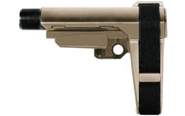 SB Tactical SBA3 FDE Pistol Brace w/Milspec Carbine Buffer Tube 5 Position - SOSBA302SB