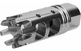 Tacfire Crown Muzzle Brake - 1/2x28 Thread Pitch - Stainless Steel - MZ1024-SS