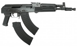 Pioneer Arms Pro Series AK-47 Hellpup 7.62x39mm Semi-Automatic AK Pistol, Rear 1913 Picatinny Rail, Forged Trunnion, (2) 30 Round Magazines - AK0031-FT-PRO-P