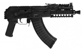 Pioneer Arms Micro Hellpup PRO, 7.62x39 AK-47 Pistol, Quad Rail, Side Rail, Rear Trunnion 1913 Picatinny Rail - Forged Trunnion - 2-30rd Magazines