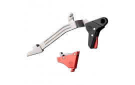 Timney Alpha Competition Series Trigger - Black Trigger Shoe w/ Red Safety, Fits Glock Gen 6 Pistols - Alpha Glock 6 - Red