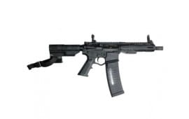 ATI Alpha Maxx Semi-Automatic AR-15 Pistol 7.5" Barrel, M-LOK Handguard, 60 Round Magazine, Flip-Up Sights, Brace, Black - ATIGAX5567ML60TB