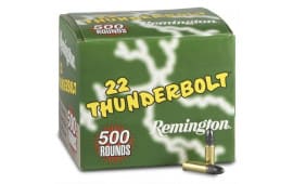 Remington Thunderbolt .22 LR 40 GR LRN Lead Round Nose Ammo - 500rd Box